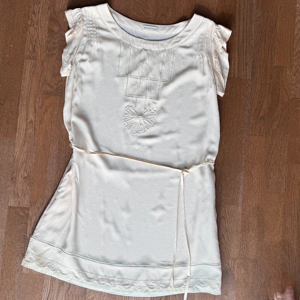 Whistles Cream Silk Dress - UK 12 / EU 40 / US 8 - Picture 13 of 13